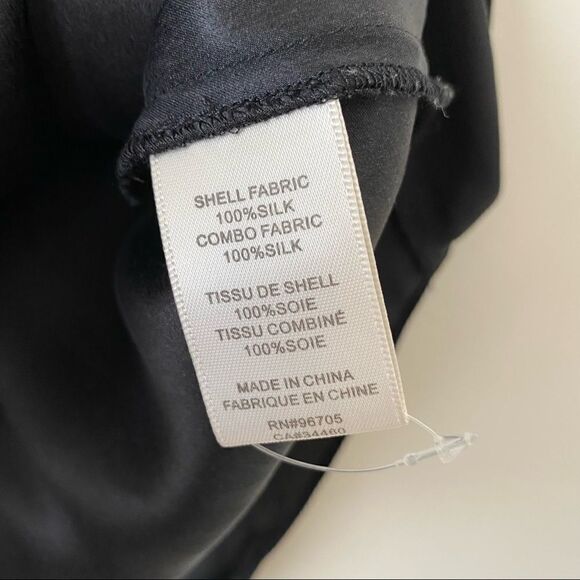 REBBECA Taylor -Silk Rhinestone Sleeve/Neckline Detail Dressy Blouse - Picture 10 of 11